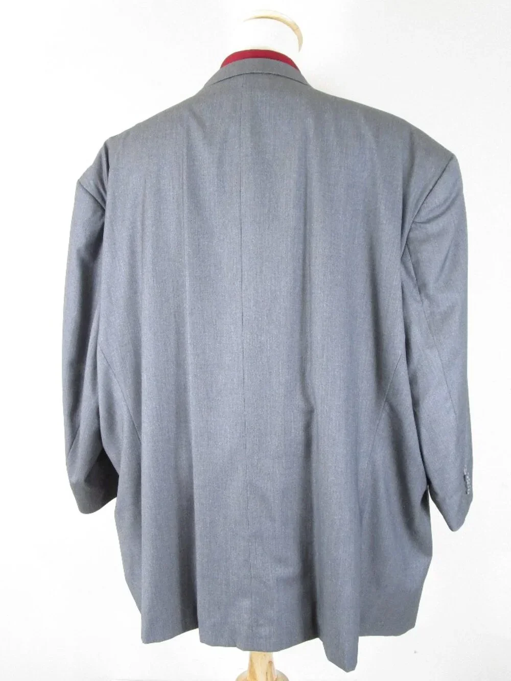 Vinci Big & Tall Mens Light Gray Three Button Suit Size 64R Pants 59 X 30
